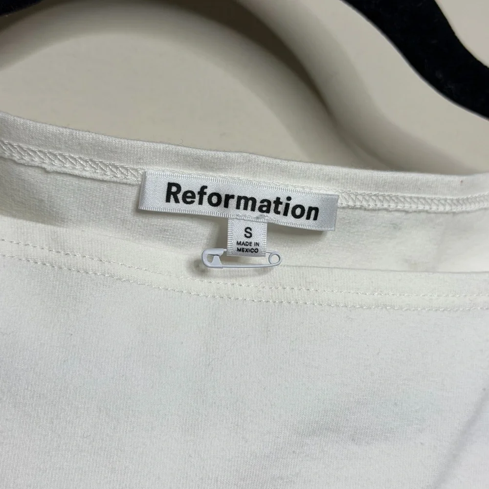 Reformation Dusk Boat-neck Organic Cotton-blend Top - Picture 8 of 10